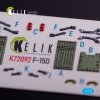 KELIK K72092 F-15D - interior 3D decals for FineMolds kit 1/72